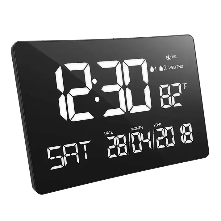 Birou cu ecran curbat LED de 11 inch și ceas de perete