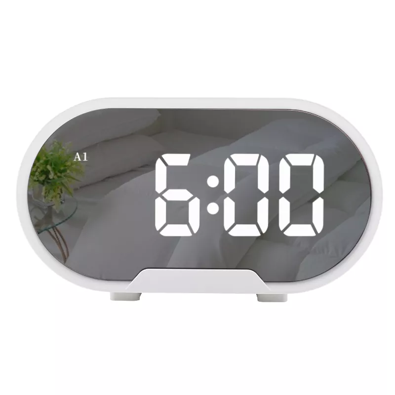 Ceas cu oglindă de masă cu LED de 5,5 inchi