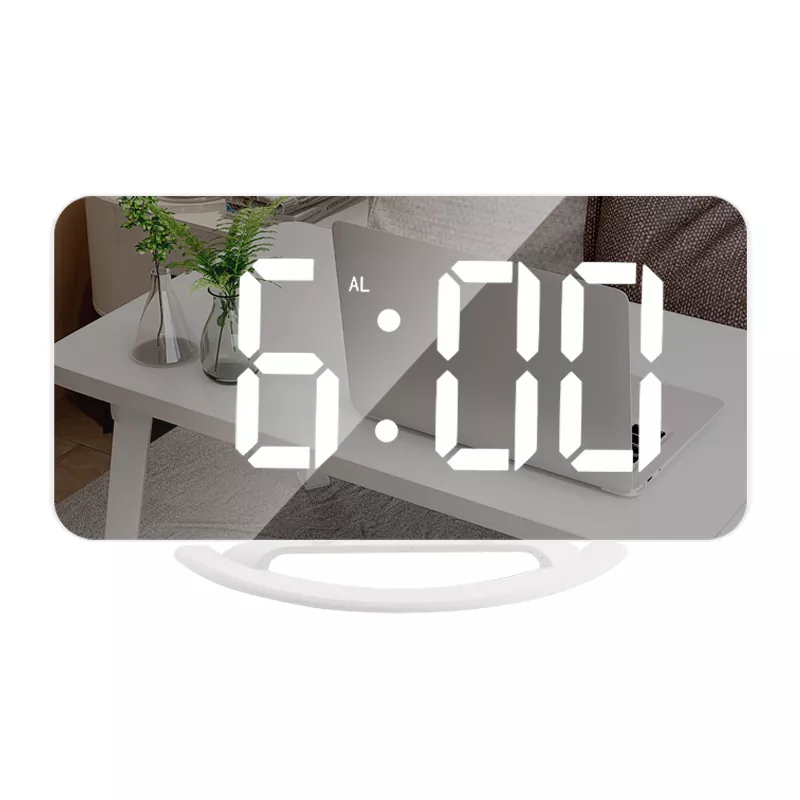 Oglindă LED Intrare Port ieșire LED Tabel Ceas cu alarmă